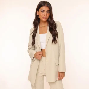 Missen Olivia & Kate Beige Basic Rechte-Blazer