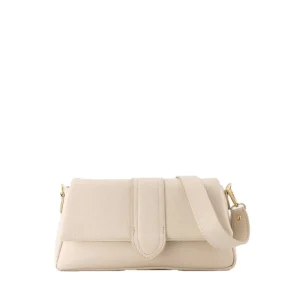 Missen Olivia & Kate Beige Leren Horizontale Puffy-Tas