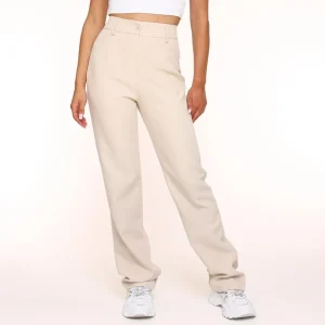 Missen Olivia & Kate Beige Tracie Rechte-Pantalon