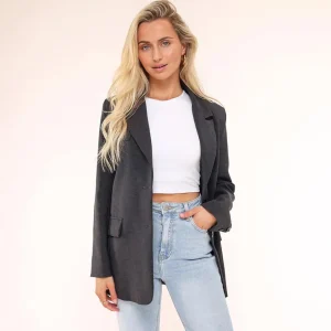 Missen Olivia & Kate Donker Grijze Classic-Blazer