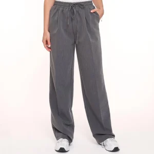 Missen Olivia & Kate Donkergrijze Studio Witte Rand-Pantalon