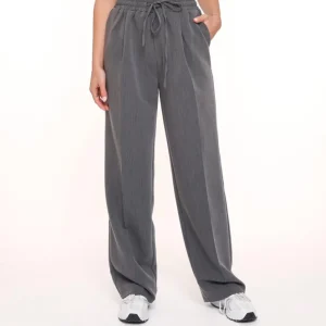 Missen Olivia & Kate Donkergrijze Studio Witte Rand-Pantalon