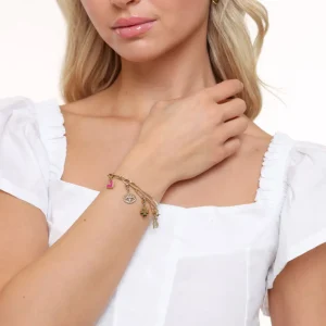 Missen Olivia & Kate Gouden Trendy Bedels Dubbele Schakel-Armband