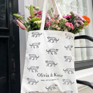Missen Olivia & Kate Leopards-Canvas Bag