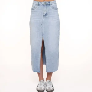 Missen Olivia & Kate Lichtblauwe Denim Split-Rok