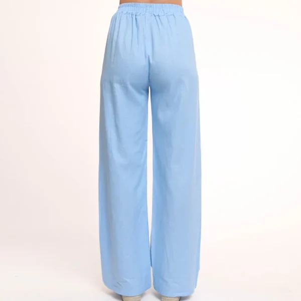 Missen Olivia & Kate Lichtblauwe Tall Linnen-Broek