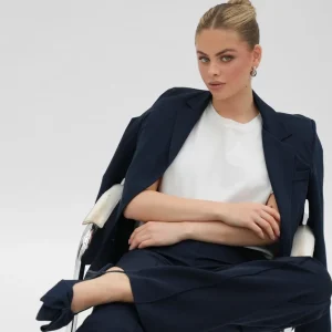 Missen Olivia & Kate Navy Blauwe Basic-Pantalon