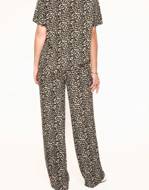 Missen Olivia & Kate Panterprint Plisse-Broek