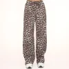 Missen Olivia & Kate Panterprint Tall Loszittende-Broek