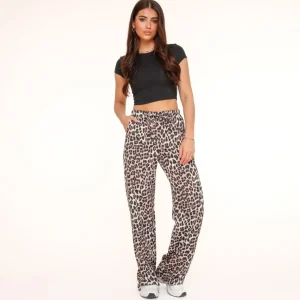 Missen Olivia & Kate Panterprint Tall Loszittende-Broek