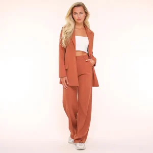 Missen Olivia & Kate Roest Oranje Basic Rechte-Blazer