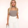 Missen Olivia & Kate Taupe Choker-Top