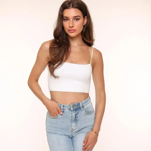 Missen Olivia & Kate Witte Basic Bandeau-Top