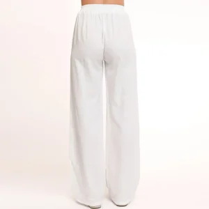 Missen Olivia & Kate Witte Tall Linnen-Broek
