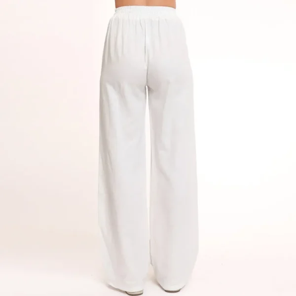 Missen Olivia & Kate Witte Tall Linnen-Broek