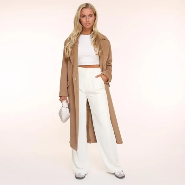 Missen Olivia & Kate Witte Wijde-Pantalon