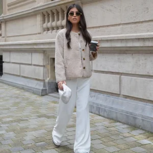 Missen Olivia & Kate Witte Wijde-Pantalon