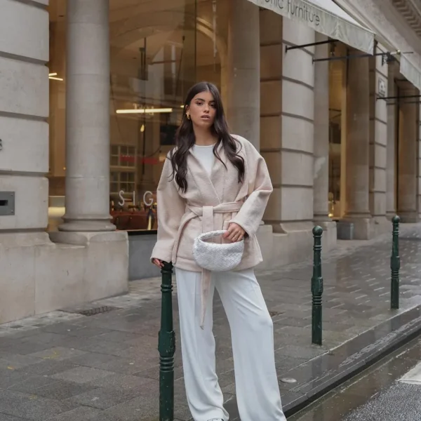 Missen Olivia & Kate Witte Wijde-Pantalon