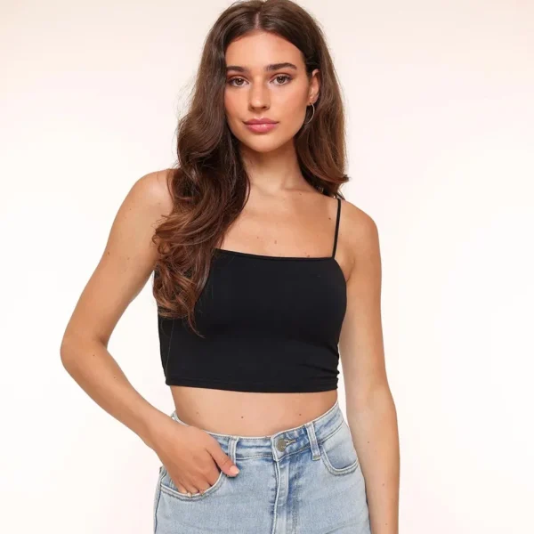 Missen Olivia & Kate Zwarte Basic Bandeau-Top