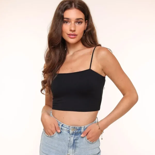 Missen Olivia & Kate Zwarte Basic Bandeau-Top