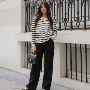 Missen Olivia & Kate Zwarte Basic Wijde-Pantalon