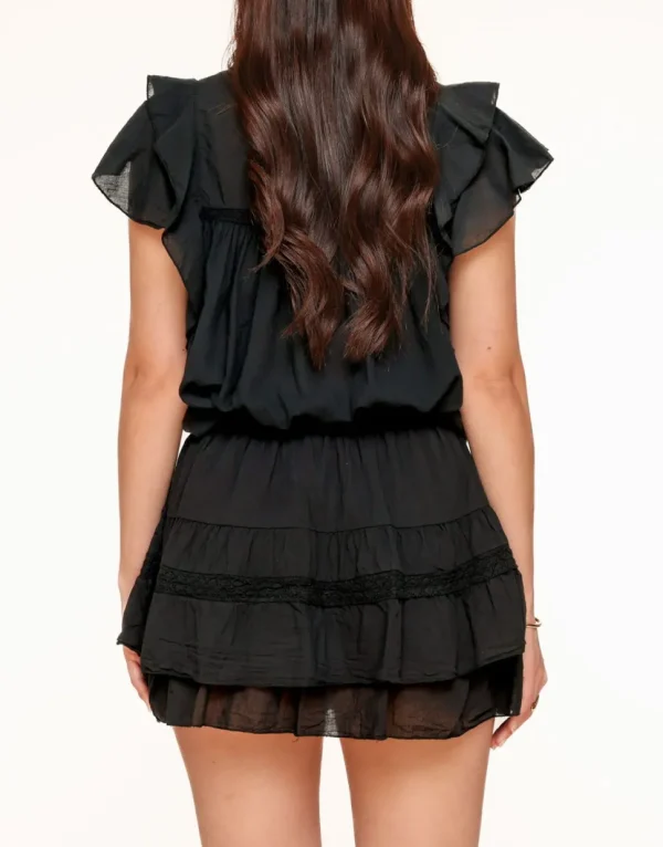 Missen Olivia & Kate Zwarte Details Ruffel-Skort