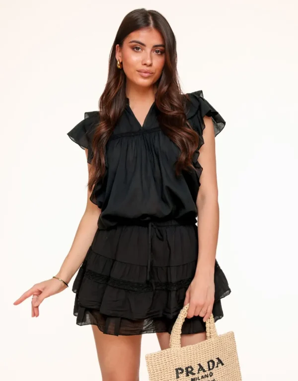Missen Olivia & Kate Zwarte Details Ruffel-Skort