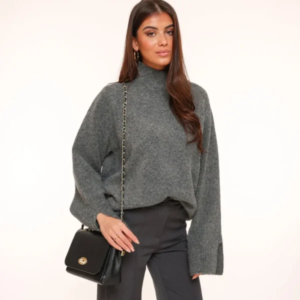 Missen Olivia & Kate Zwarte Leren Crossbody-Tas