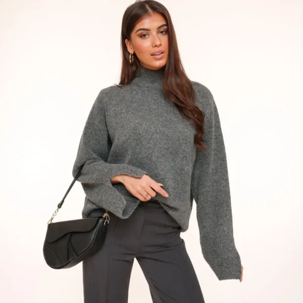 Missen Olivia & Kate Zwarte Leren Saddle-Tas